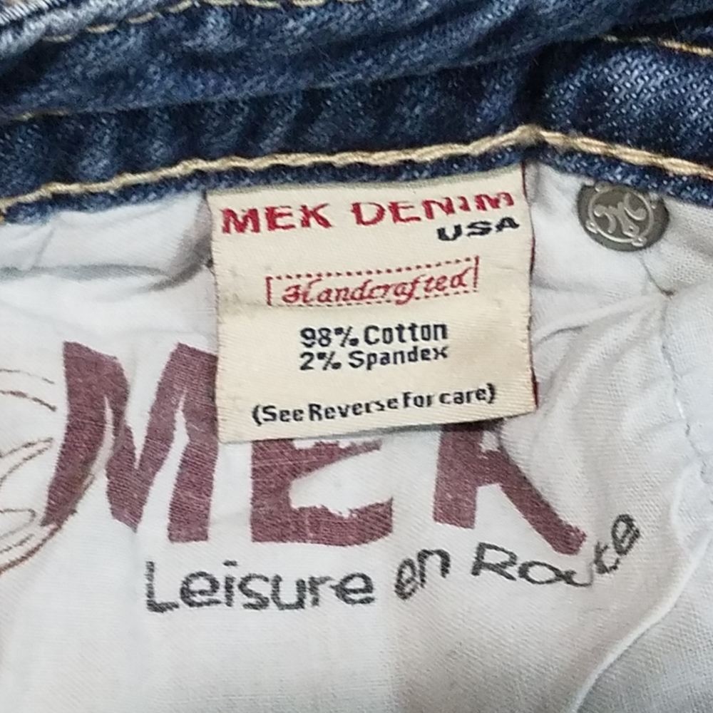 Custom MEK Denim disstressed cutoff shorts Size 27 - Picture 4 of 5